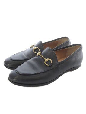 Gucci Bit Loafers Leather Black 34.5